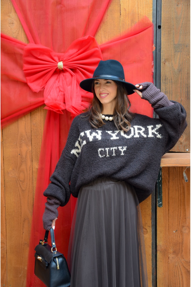 rosaway copperose NEW YO MARRON PULL FEMME 2