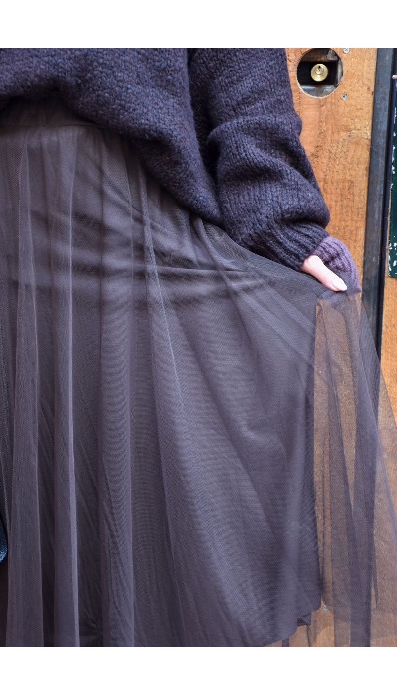 SEE YOU AGAIN SARL AROMA TULLE MARRON JUPES FEMME