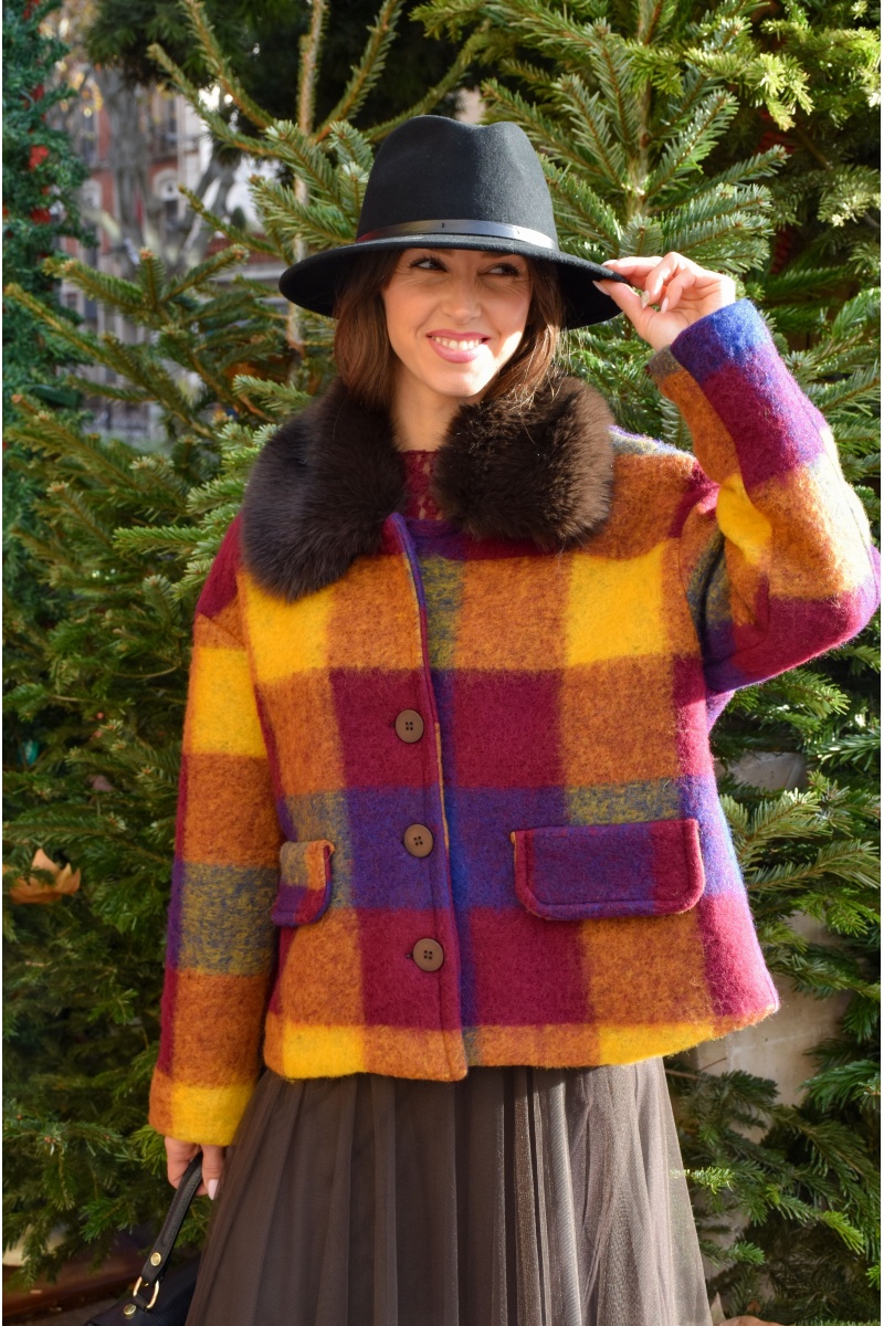 Veste Carreaux Multi ROMANCE