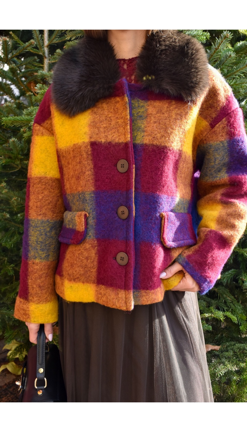 Veste Carreaux Multi ROMANCE