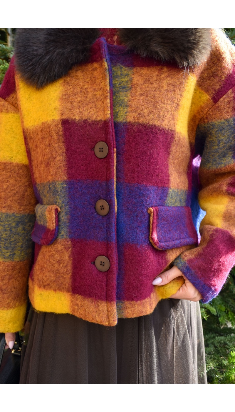 Veste Carreaux Multi ROMANCE