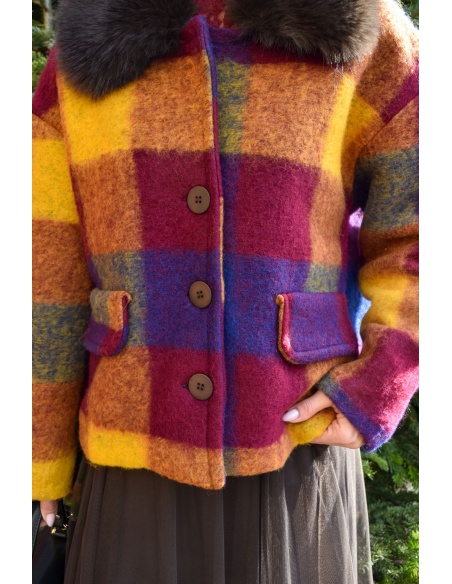 Veste Carreaux Multi ROMANCE