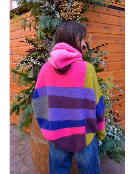 Cagoule Laine Rose ANTARES