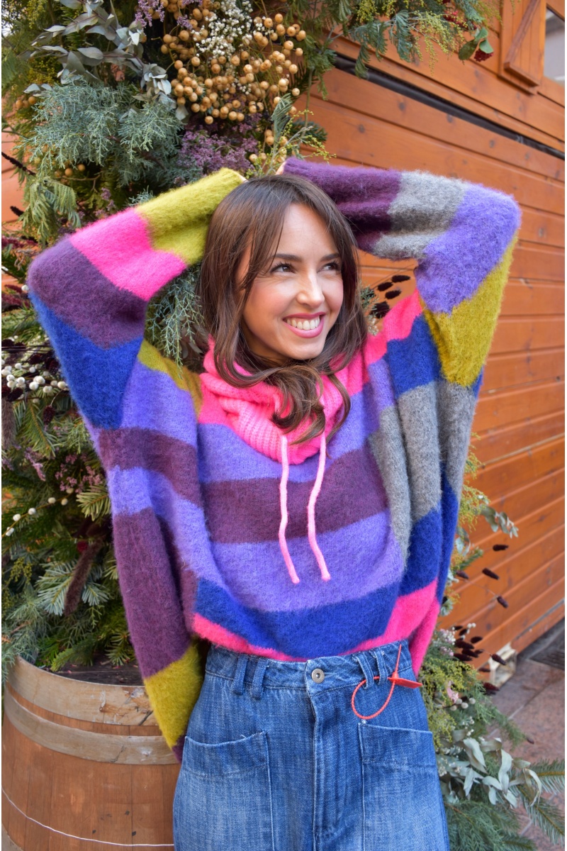 banditas ROSE VIOLET PULL FEMME 2