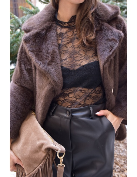 Haut Dentelle Noir HORTENSE