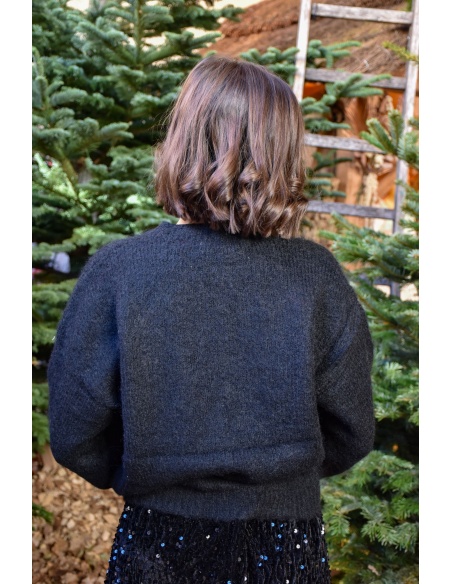 ikoone and blanka NOEUD NOIR PULL FEMME