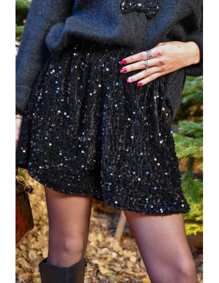 Short Sequins Noir MAE