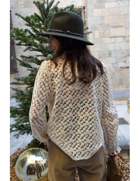 joelly BRODE ECRU CHEMISIER