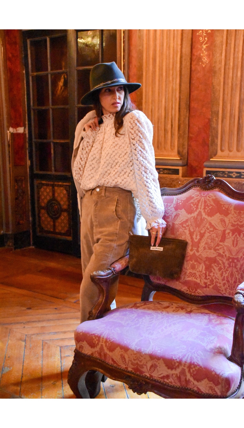 Chemisier Dentelle Ecru LOLITA