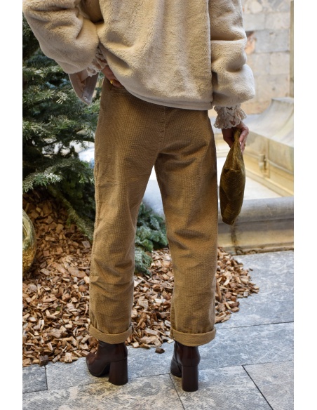 new2000  BEIGE PANTALON FEMME