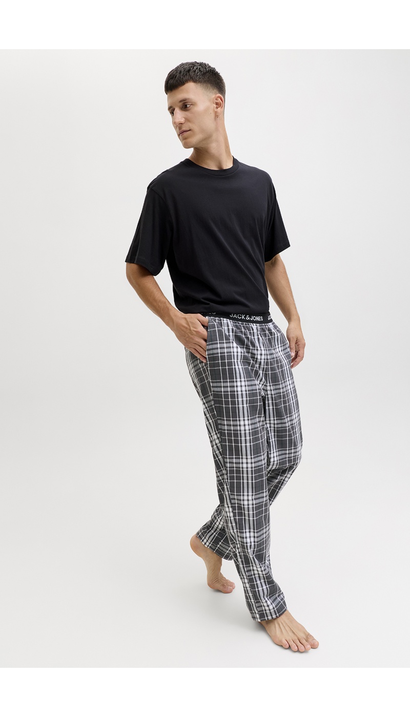 JACKandJONES ASPHAL BLACK T-SHIRTS MC