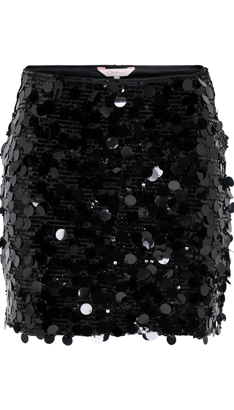 Jupe Sequin Noire ONLJADE