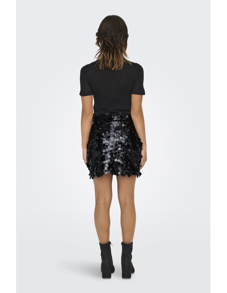 Jupe Sequin Noire ONLJADE