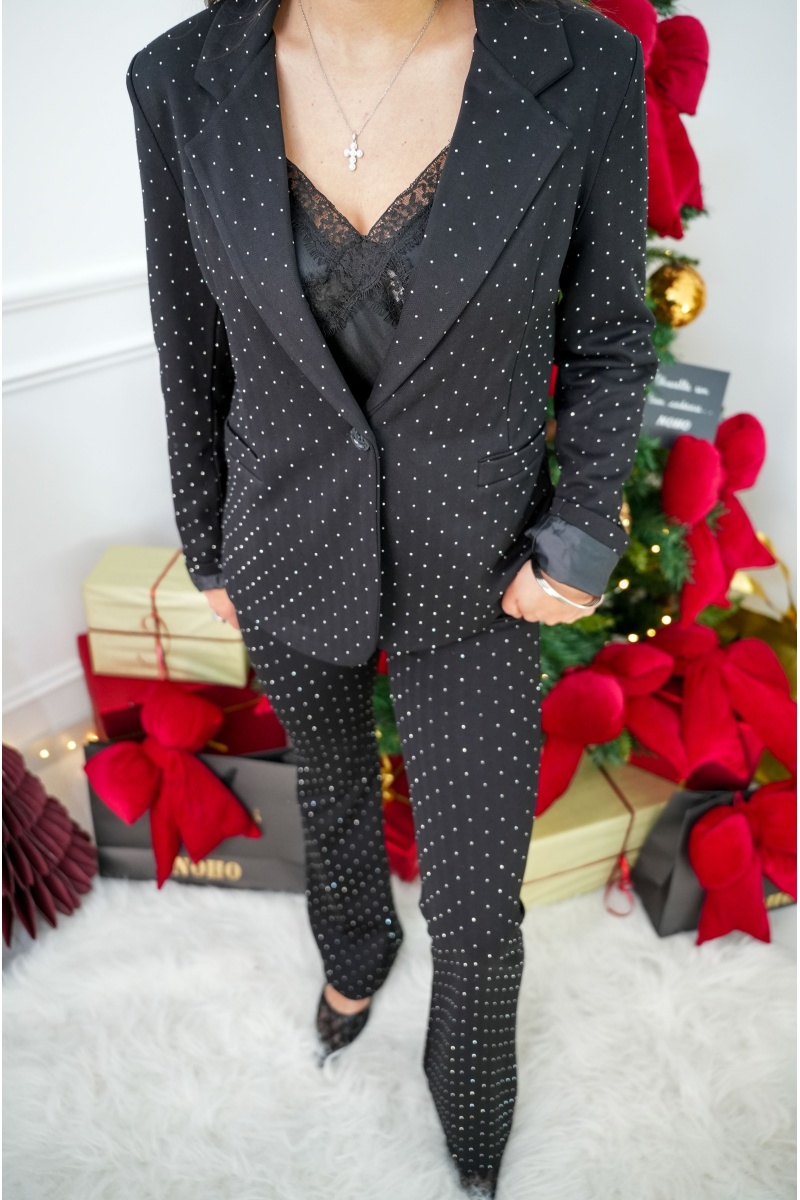 Blazer Strass Noir FAUSTINE 2
