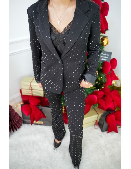 Blazer Strass Noir FAUSTINE