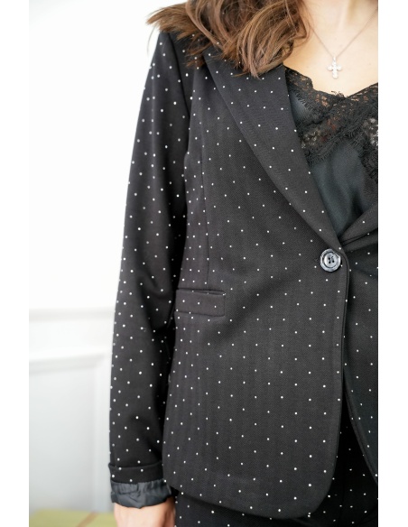 Blazer Strass Noir FAUSTINE