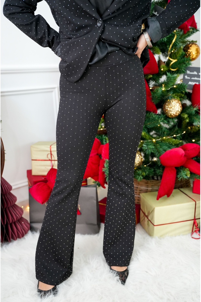 Pantalon Strass Noir NOA