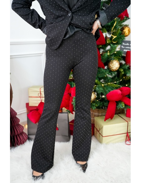 Pantalon Strass Noir NOA