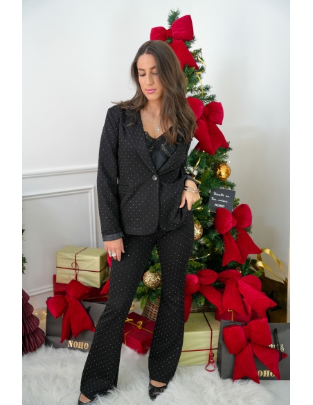 Pantalon Strass Noir NOA