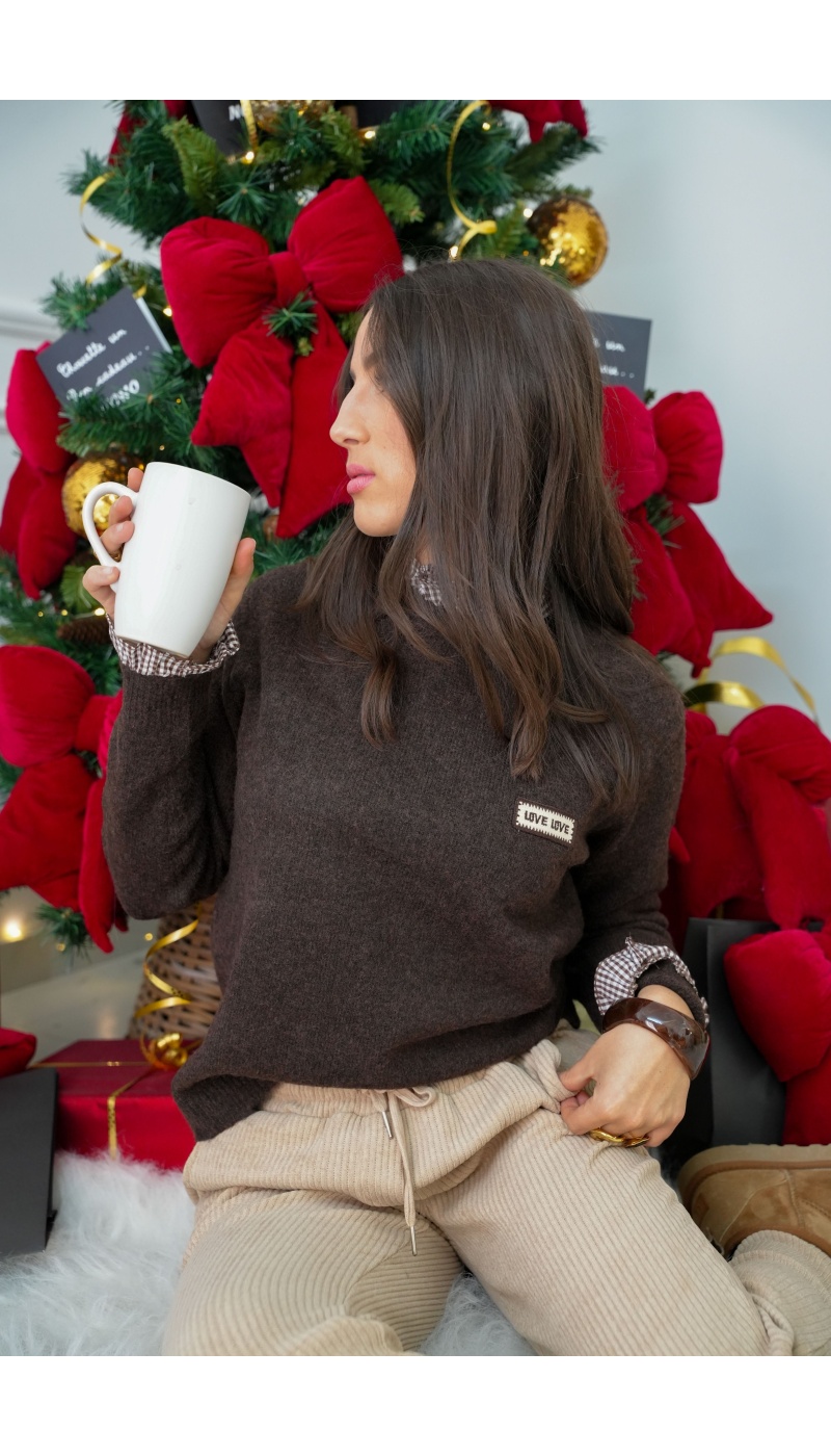 milo s CARREA MARRON PULL FEMME