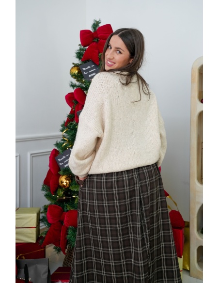 Pull Maille Ecru CITY