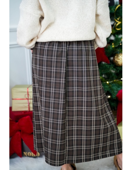 Jupe Carreaux Marron OMAHA