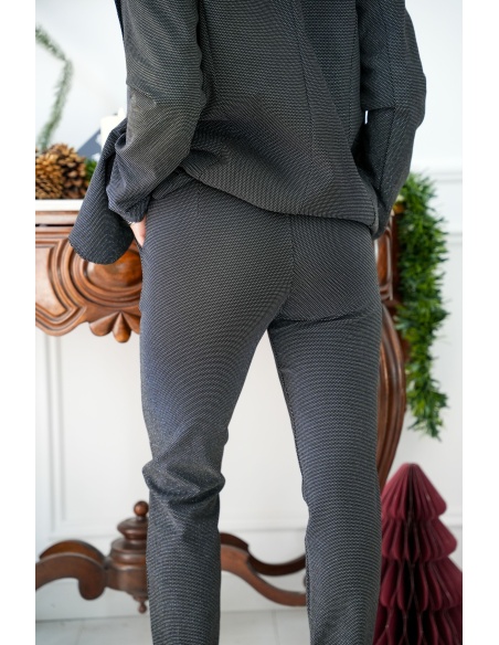 Pantalon Argenté Noir AGATA