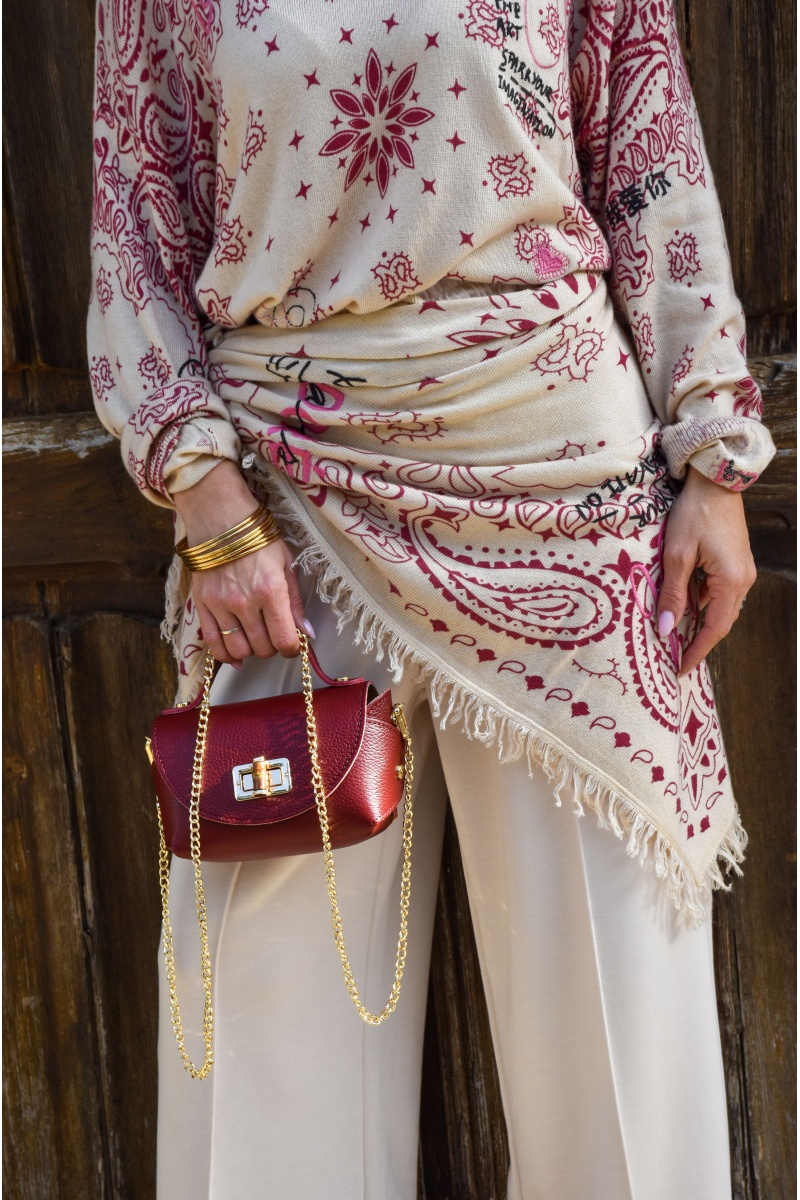 Echarpe Bandana Bordeaux LANA