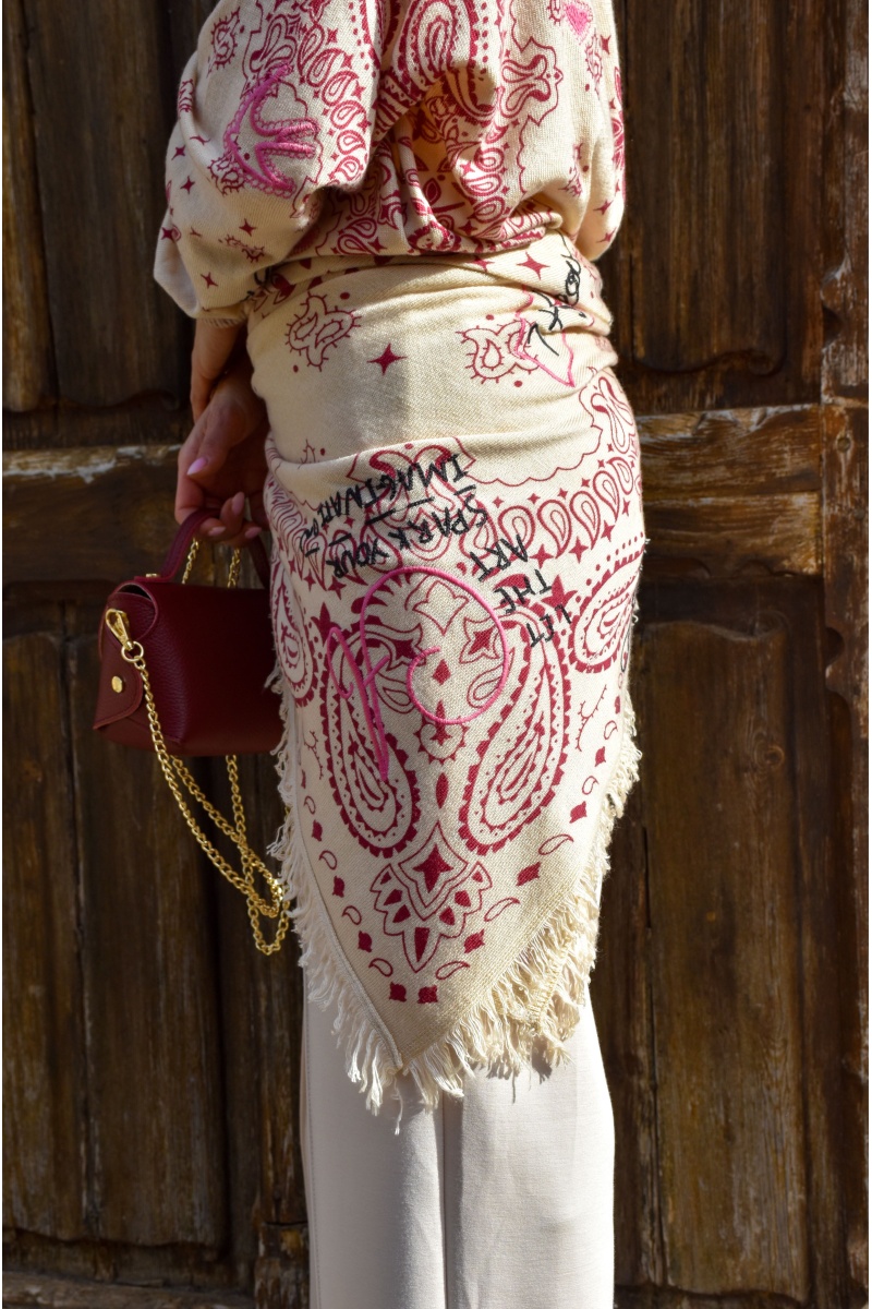 Echarpe Bandana Bordeaux LANA 2