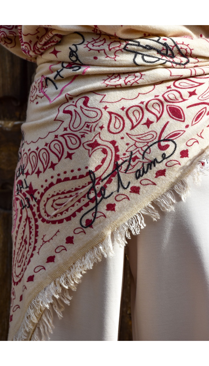 Echarpe Bandana Bordeaux LANA