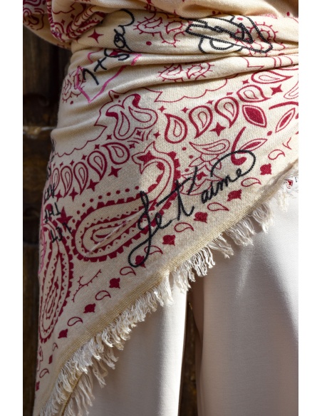 Echarpe Bandana Bordeaux LANA