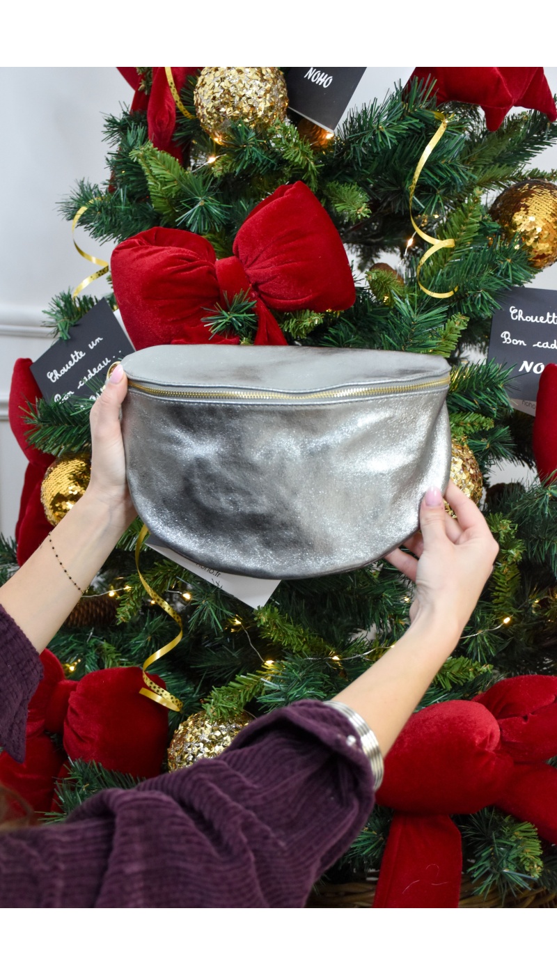 FLORA AND GEAN IMPORT IRISEE ARGENT POCHETTE