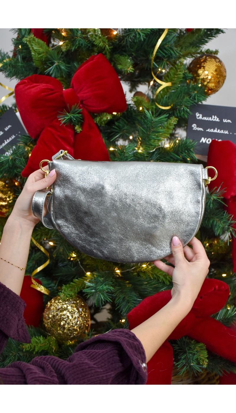 FLORA AND GEAN IMPORT IRISEE ARGENT POCHETTE