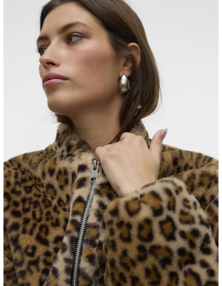 Veste Léopard Camel VMSONJALIGA