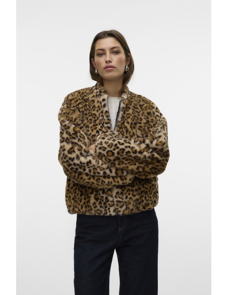 Veste Léopard Camel VMSONJALIGA