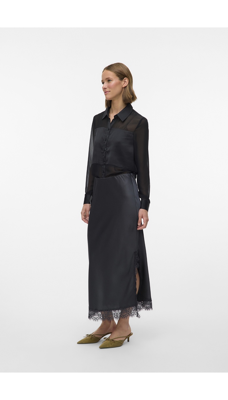 Jupe Satinée Asphalt VMHAISLEY