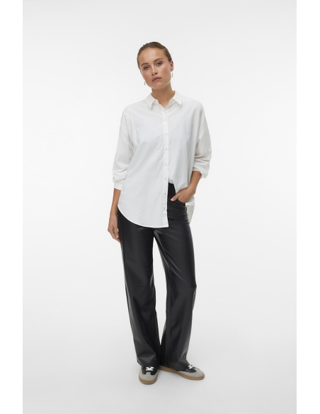 VERO MODA  BLACK PANTALONS