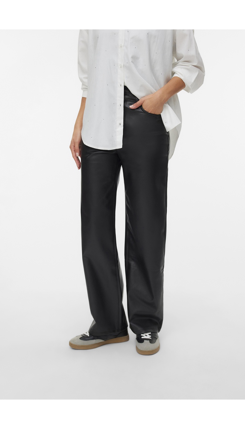 VERO MODA  BLACK PANTALONS