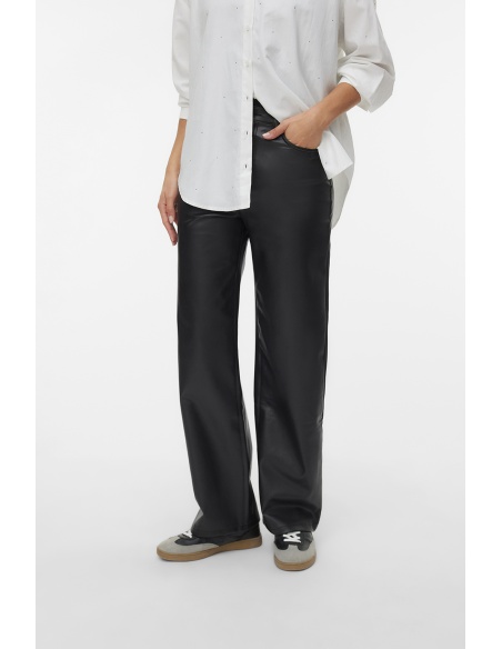 VERO MODA  BLACK PANTALONS