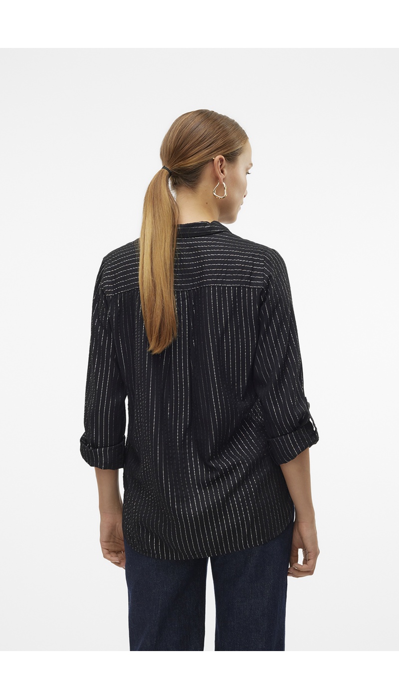 Chemise Argent Noir VMBUMPY