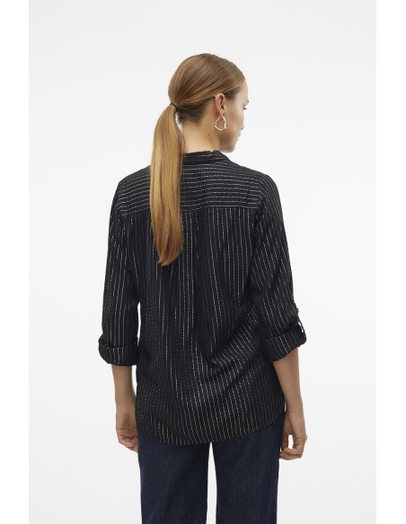 Chemise Argent Noir VMBUMPY