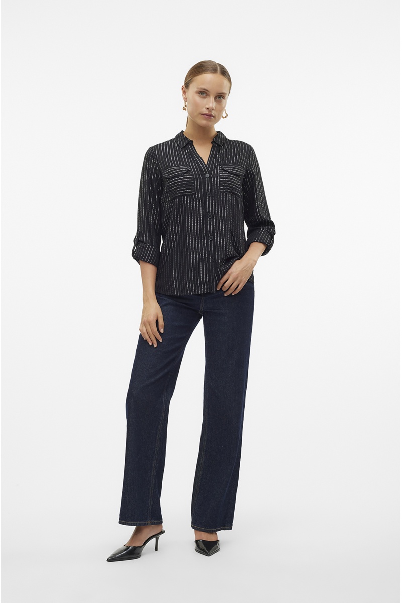 VERO MODA  BLACK CHEMISES ML