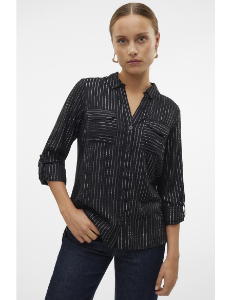 Chemise Argent Noir VMBUMPY