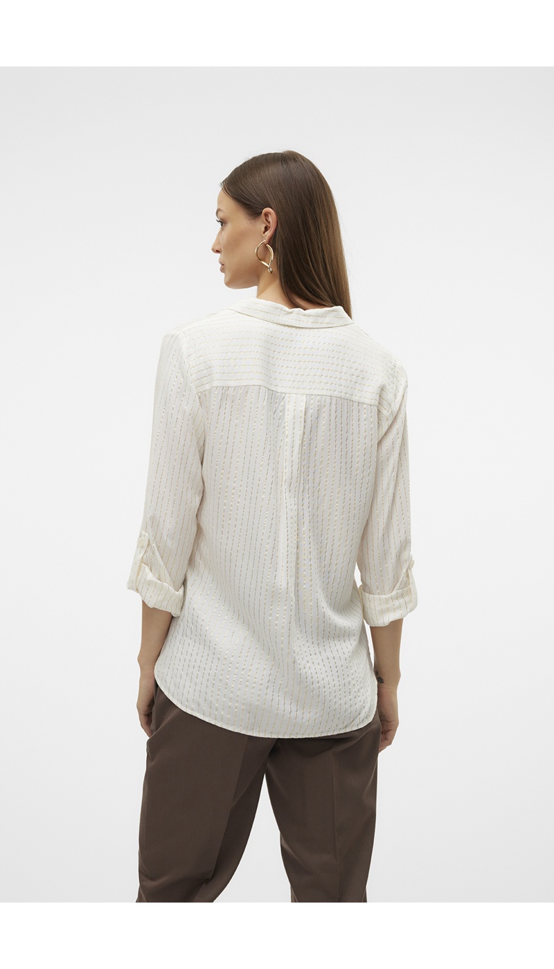 Chemise Doré Blanc VMBUMPY