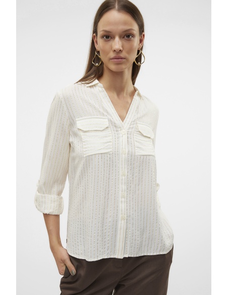 Chemise Doré Blanc VMBUMPY