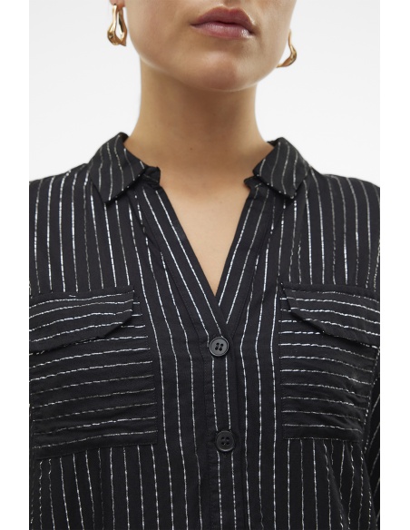 Chemise Argent Noir VMBUMPY