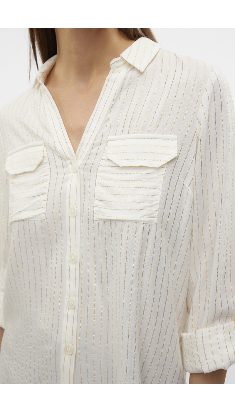 Chemise Doré Blanc VMBUMPY