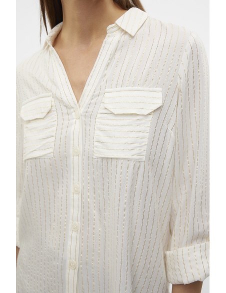 Chemise Doré Blanc VMBUMPY