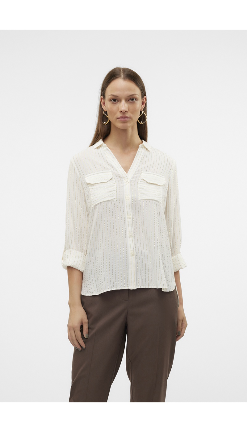 Chemise Doré Blanc VMBUMPY