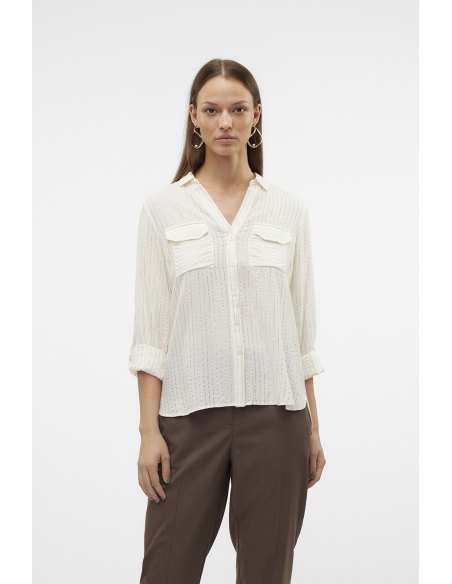 Chemise Doré Blanc VMBUMPY